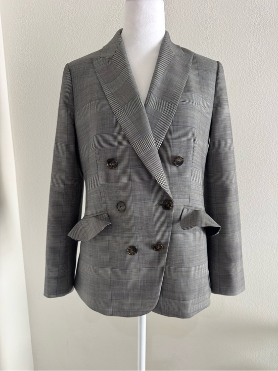 J. Crew Jackets & Blazers - J. Crew Gray Glen Plaid Double-Breasted Blazer